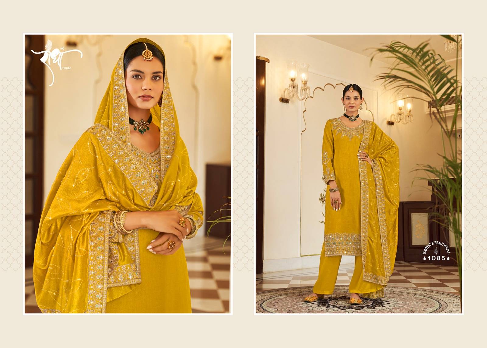 HOOR BY RADHA TRENDZ 1081 To 1086 Series Beautiful Fancy Colorful Stylish Occasional Wear Premium PURE VICHITHRA Dresses At Wholesale Price